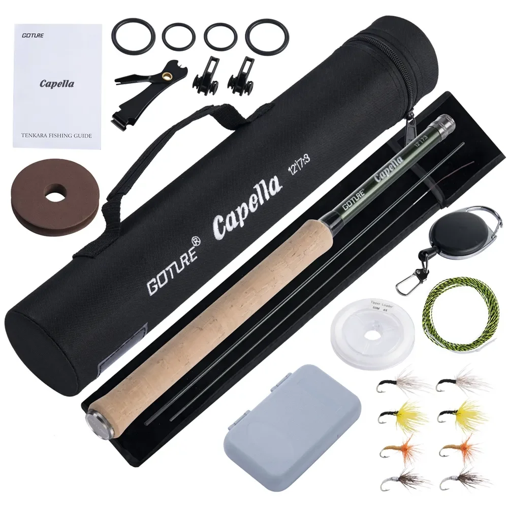 Fishing Rod Fly - Goture 12FT Klassieke Tenkara Vliegvisset Superlicht