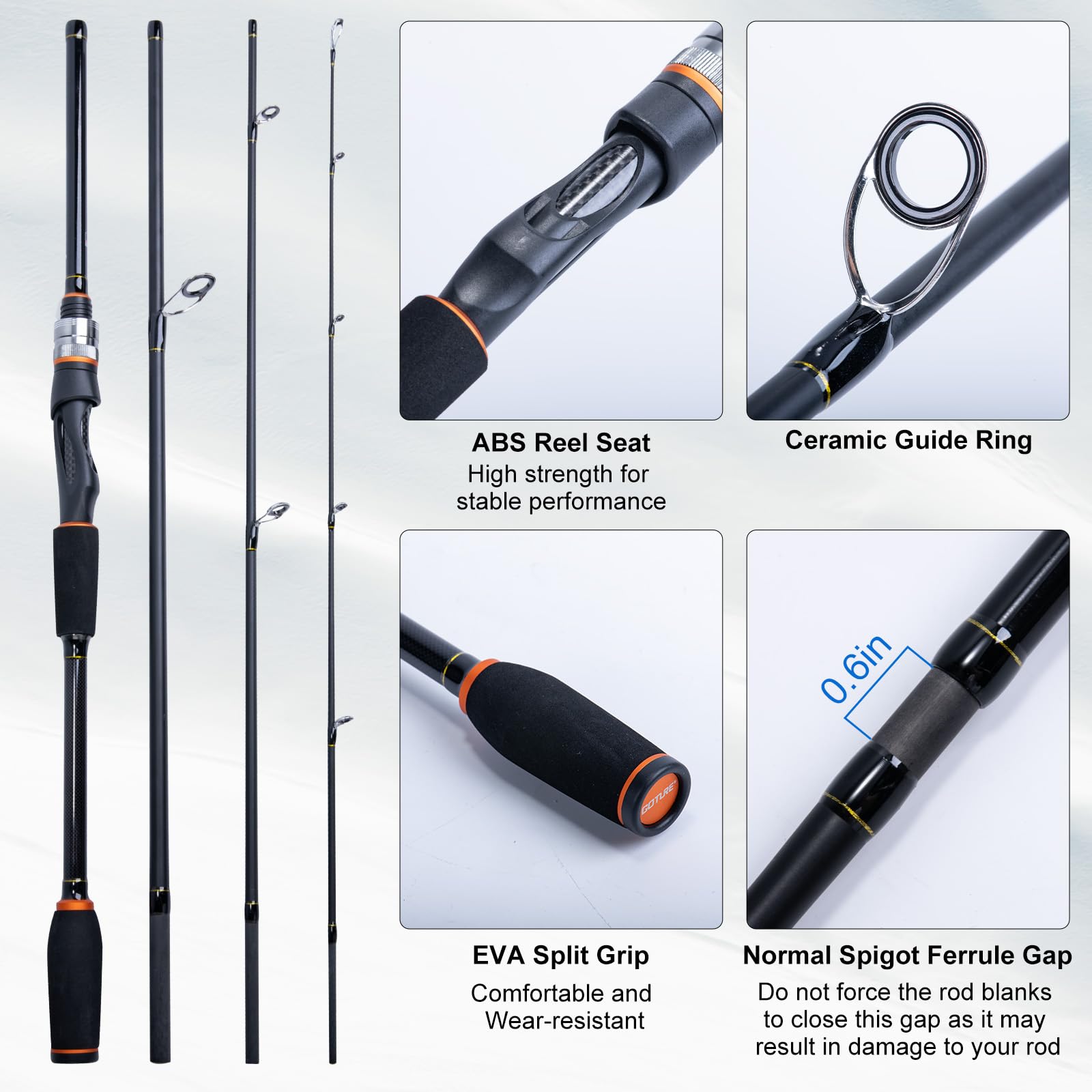 Goture Draagbare Spinning Heng - Fishing Rod Spinning recensie en prijs