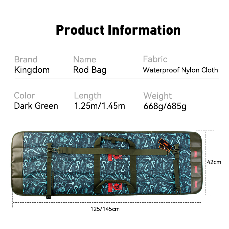 KINGDOM Hengeltas Waterdichte  - Fishing Rod Case recensie en prijs
