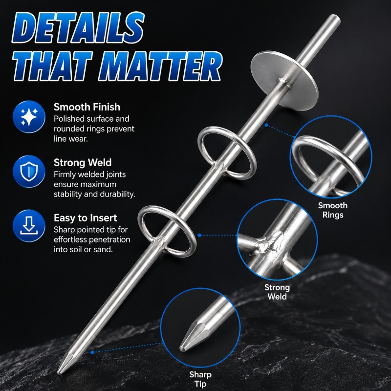 Dubbele Ring Hengelhouder Gron - Fishing Rod Surf recensie en prijs