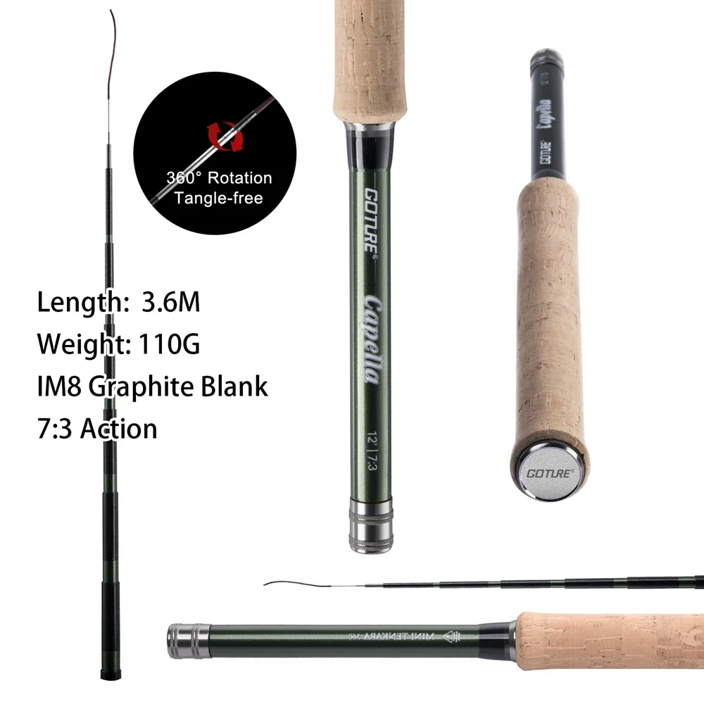 Goture 12FT Klassieke Tenkara  - Fishing Rod Fly recensie en prijs